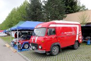 Rallye Český Krumlov: Technické přejímky, servis
